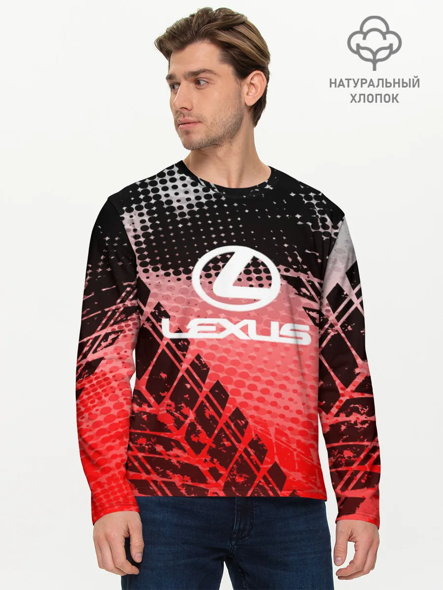 Мужской лонгслив базовый / Lexus sport auto motors