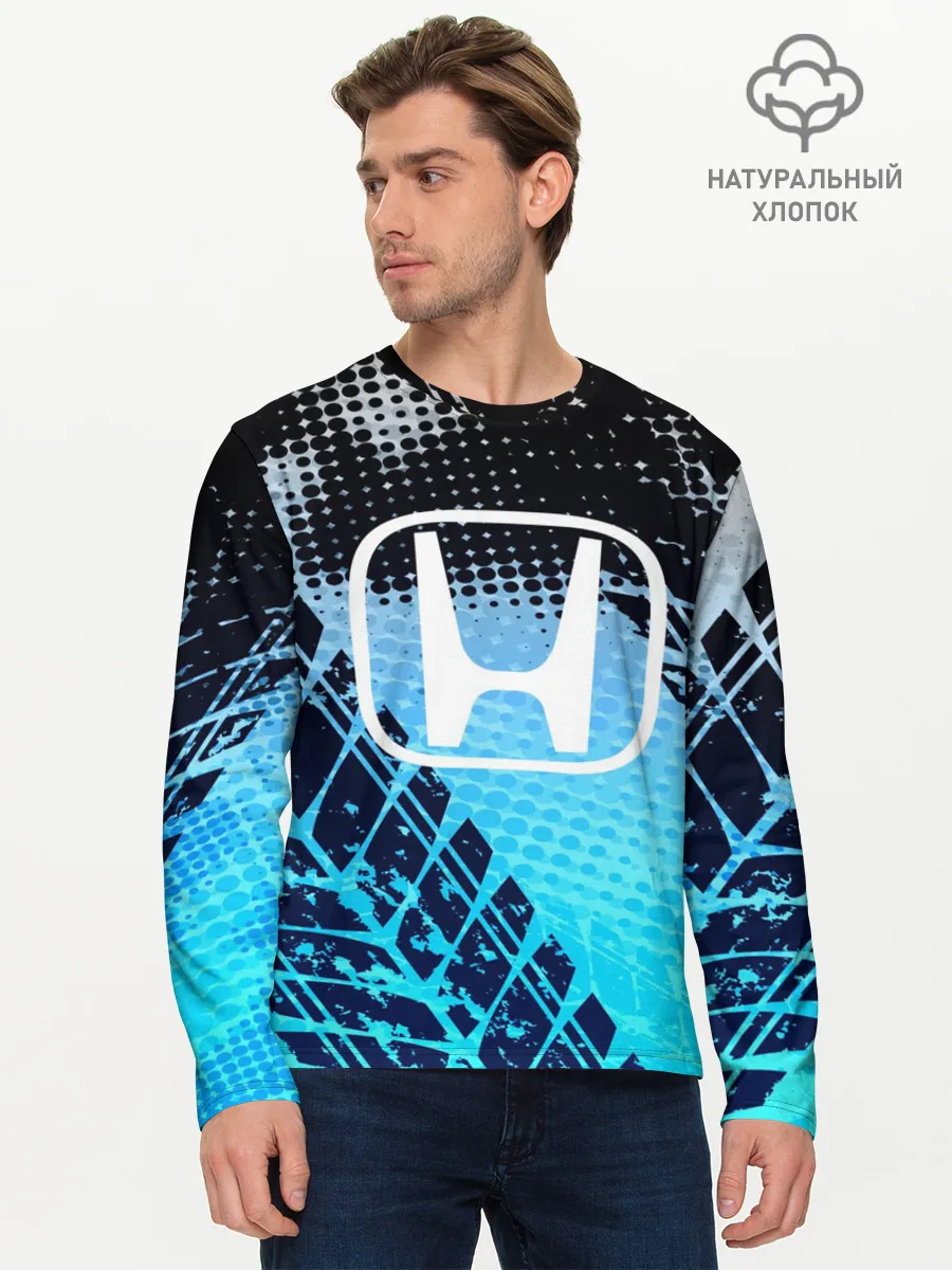 Мужской лонгслив базовый / Honda sport auto motors
