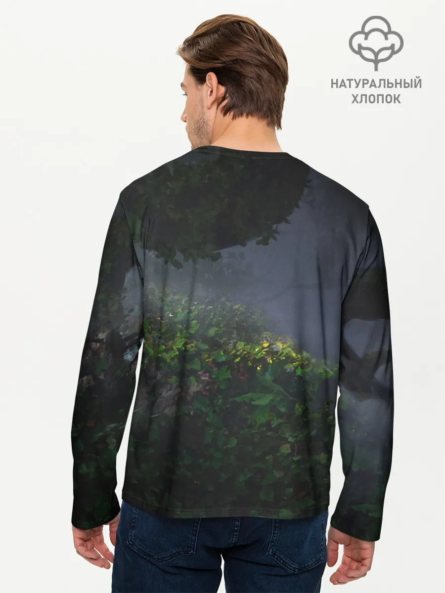 Мужской лонгслив базовый / Йеннифер и Геральт