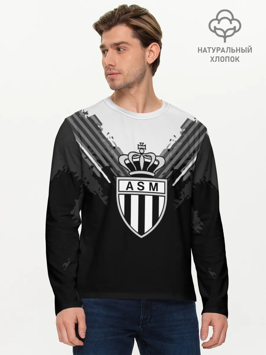 Мужской лонгслив базовый / Monaco abstract original