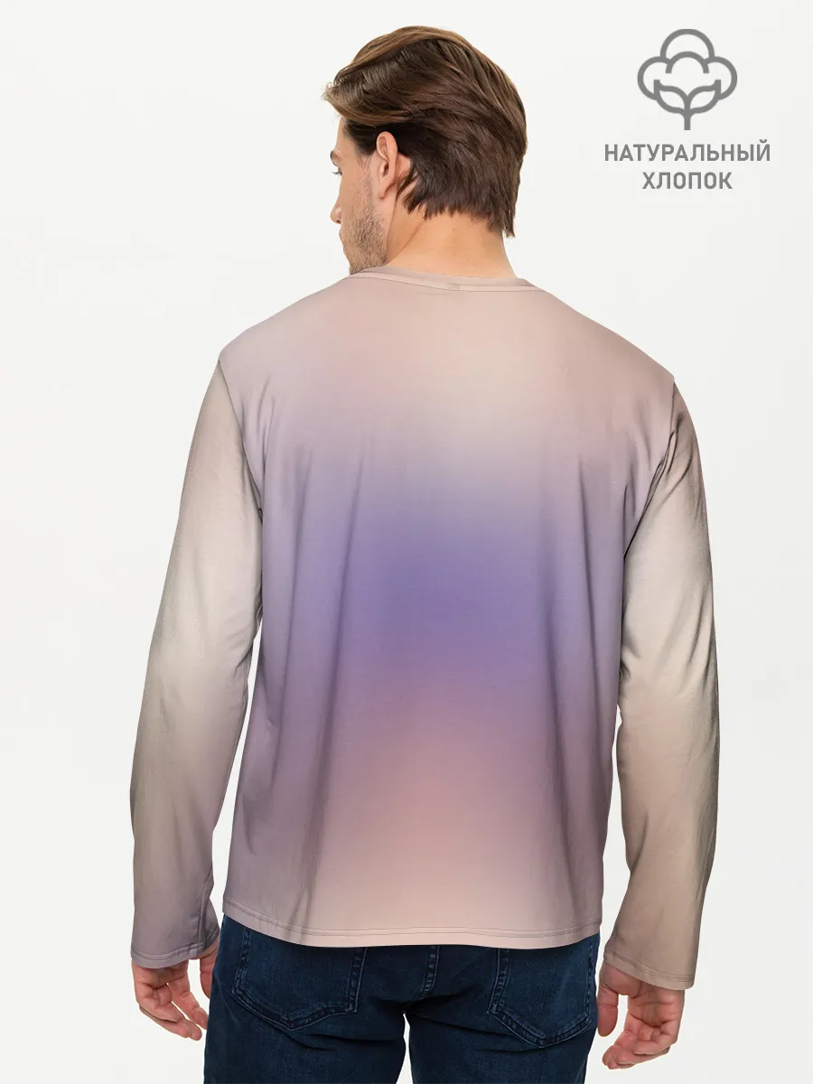 Мужской лонгслив базовый / Язык