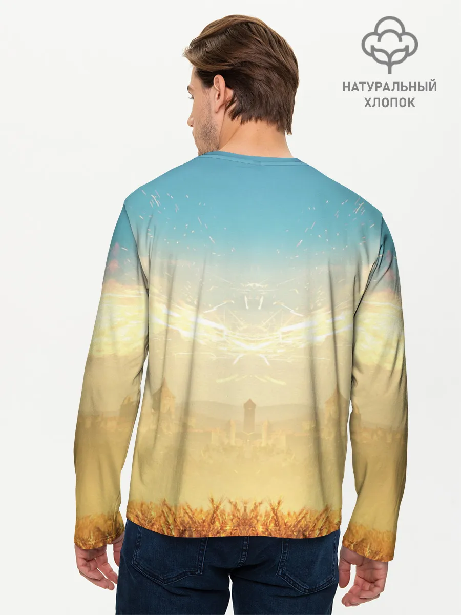 Мужской лонгслив базовый / Ведьмак. Игни