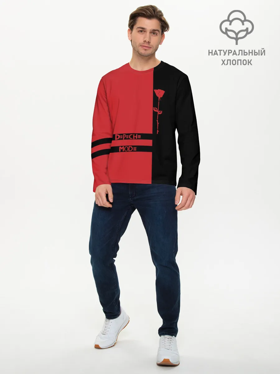 Мужской лонгслив базовый / Depeche Mode