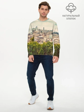 Мужской лонгслив базовый / Рим