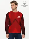 Мужской лонгслив базовый / Hyundai car sport RED