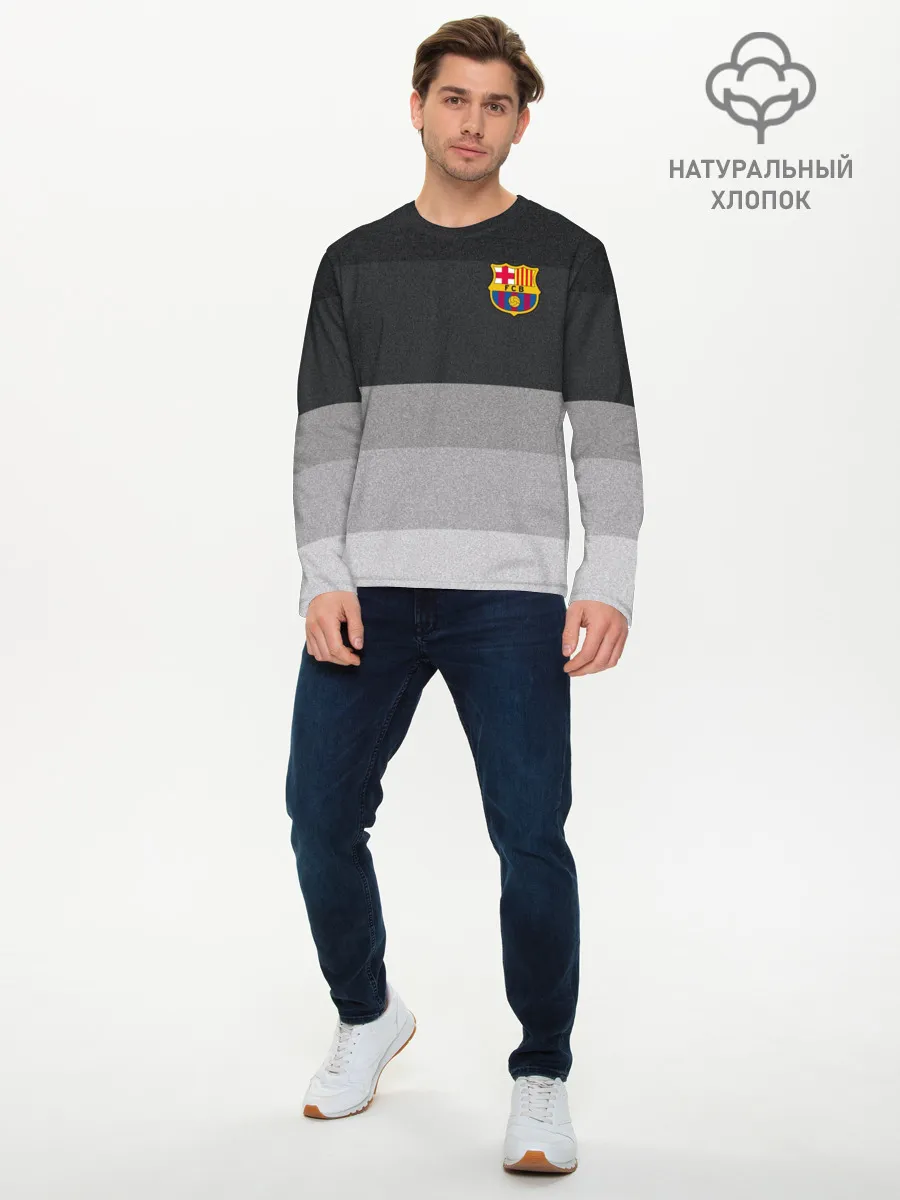 Мужской лонгслив базовый / Барселона