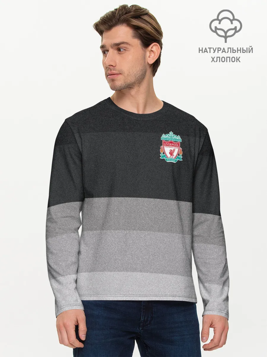 Мужской лонгслив базовый / Ливерпуль