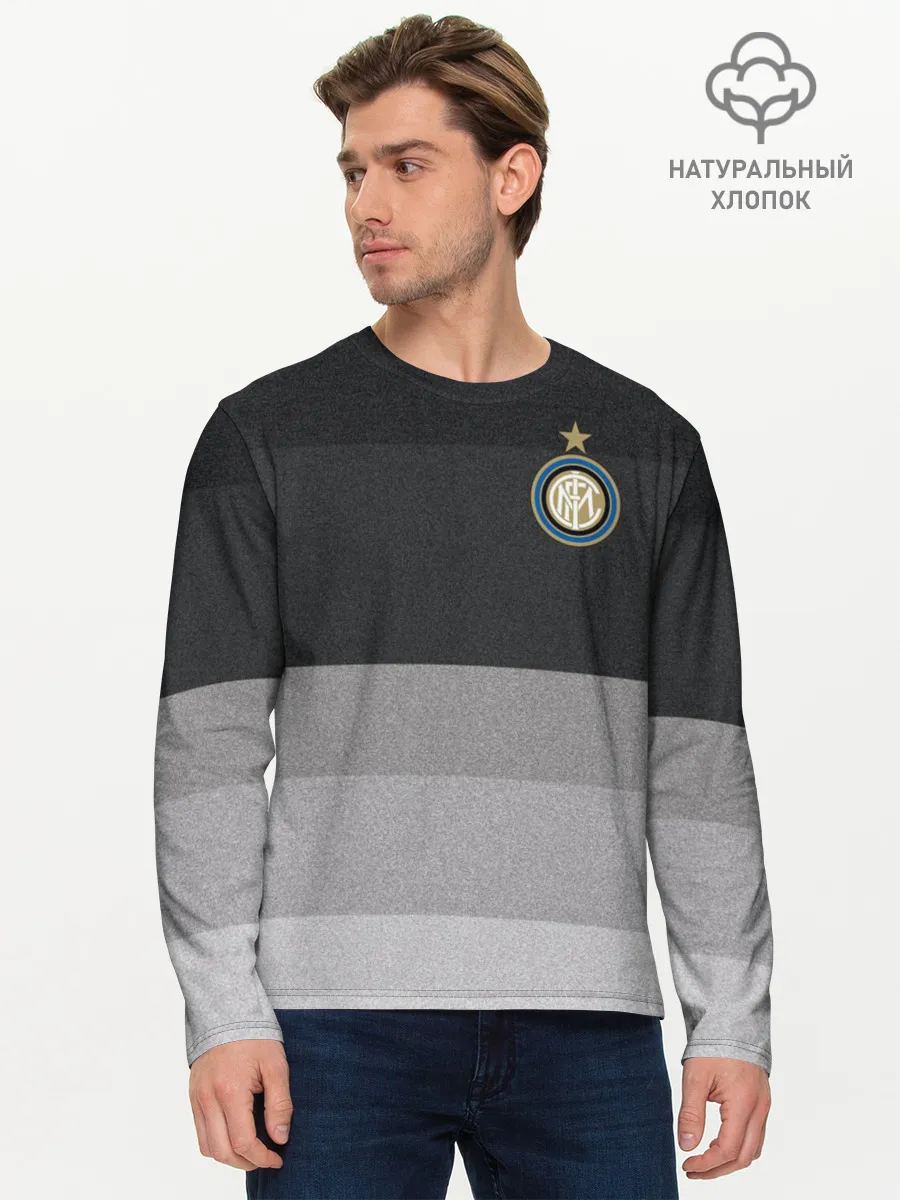 Мужской лонгслив базовый / Интер