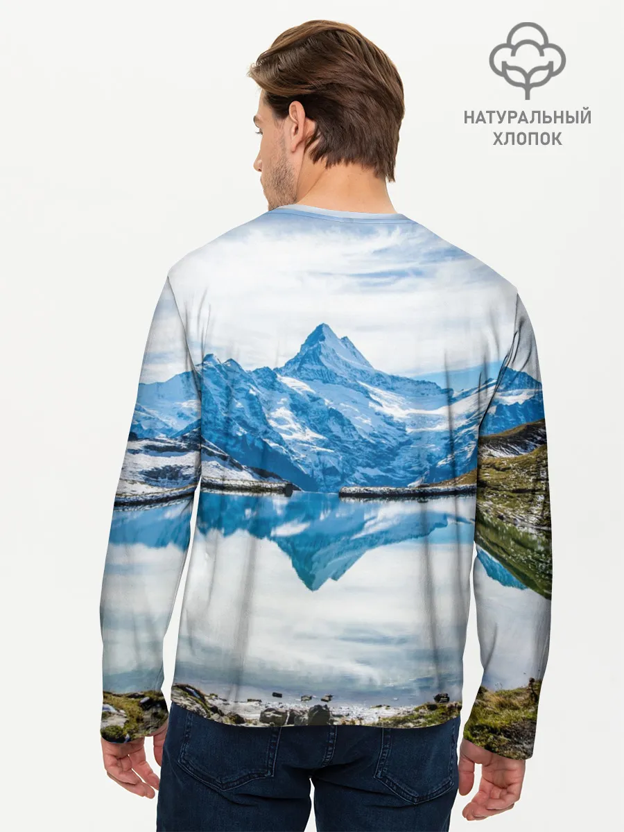 Мужской лонгслив базовый / Альпы