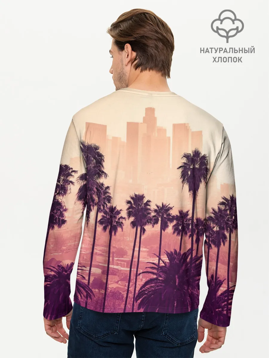 Мужской лонгслив базовый / Los Angeles