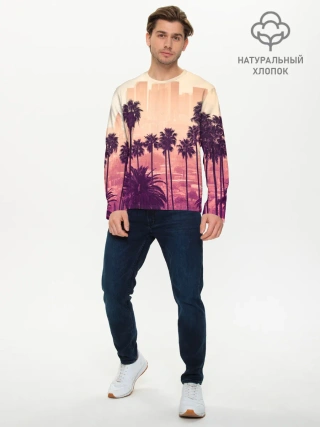 Мужской лонгслив базовый / Los Angeles