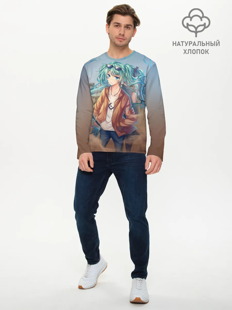 Мужской лонгслив базовый / Suna Miku