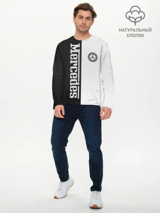 Мужской лонгслив базовый / Mercedes W&B