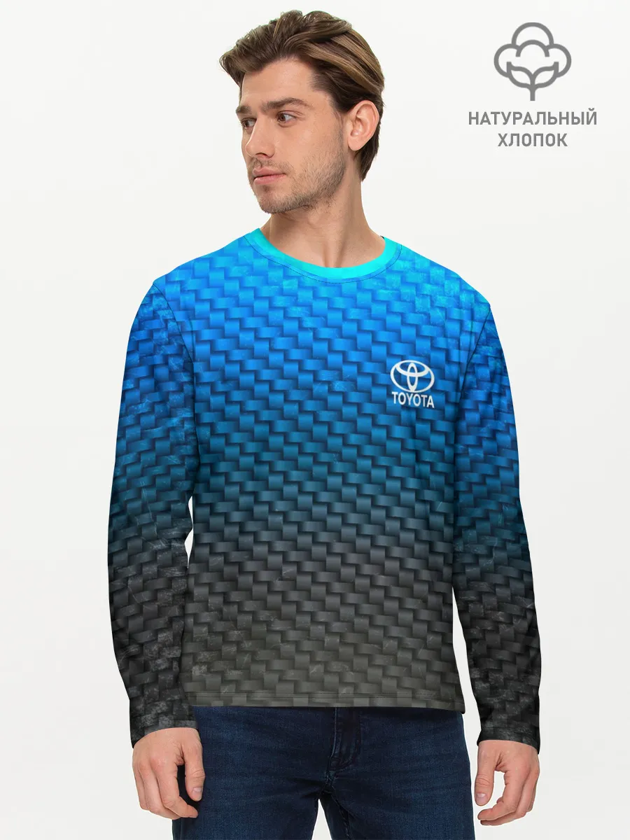 Мужской лонгслив базовый / TOYOTA COLLECTION CARBON