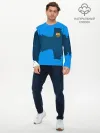 Мужской лонгслив базовый / BARCELONA SPORT BLUE