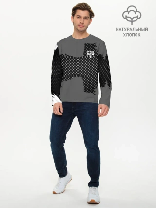 Мужской лонгслив базовый / BARCELONA SPORT GRAY