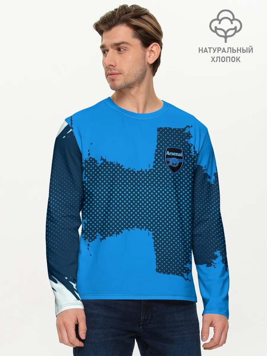 Мужской лонгслив базовый / ARSENAL SPORT BLUE