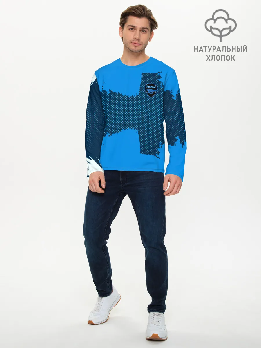 Мужской лонгслив базовый / ARSENAL SPORT BLUE