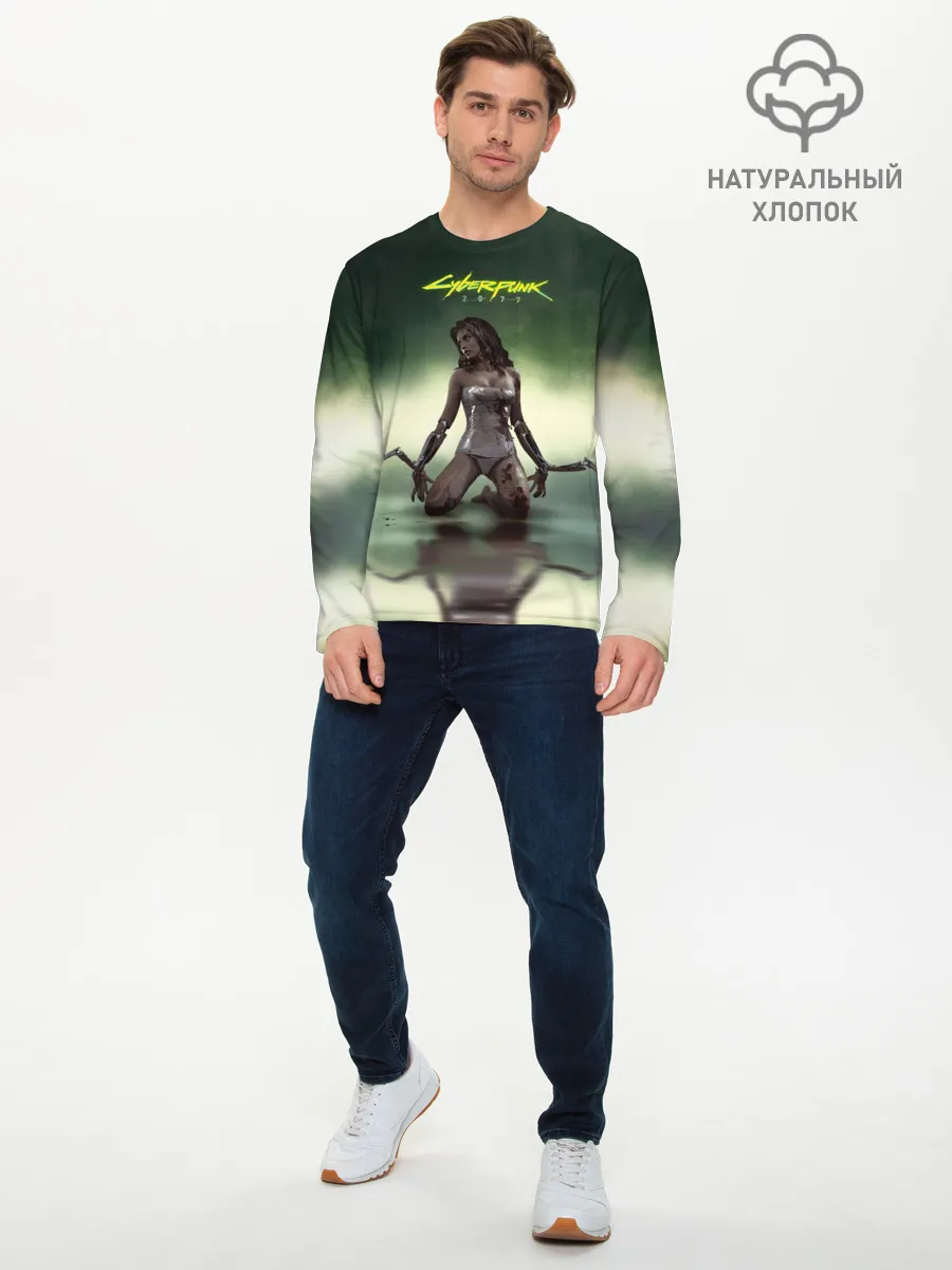 Мужской лонгслив базовый / Cyberpunk2077