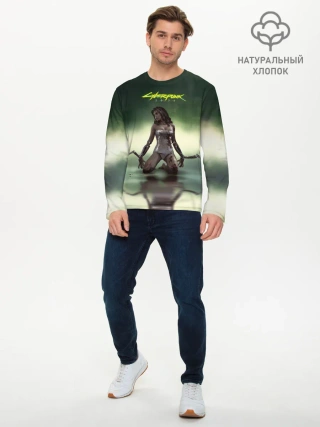 Мужской лонгслив базовый / Cyberpunk2077