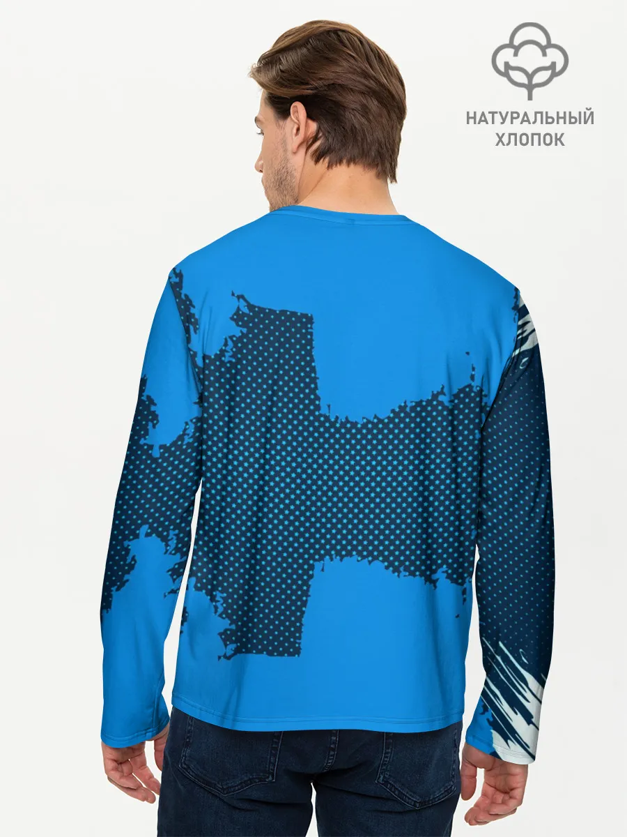 Мужской лонгслив базовый / REAL MADRID SPORT BLUE