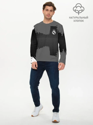 Мужской лонгслив базовый / REAL MADRID SPORT GRAY