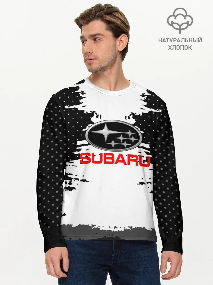 Мужской лонгслив базовый / Subaru