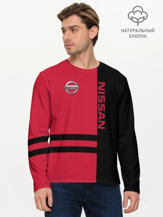 Мужской лонгслив базовый / Nissan