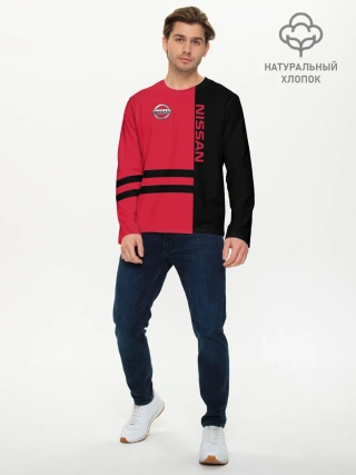 Мужской лонгслив базовый / Nissan