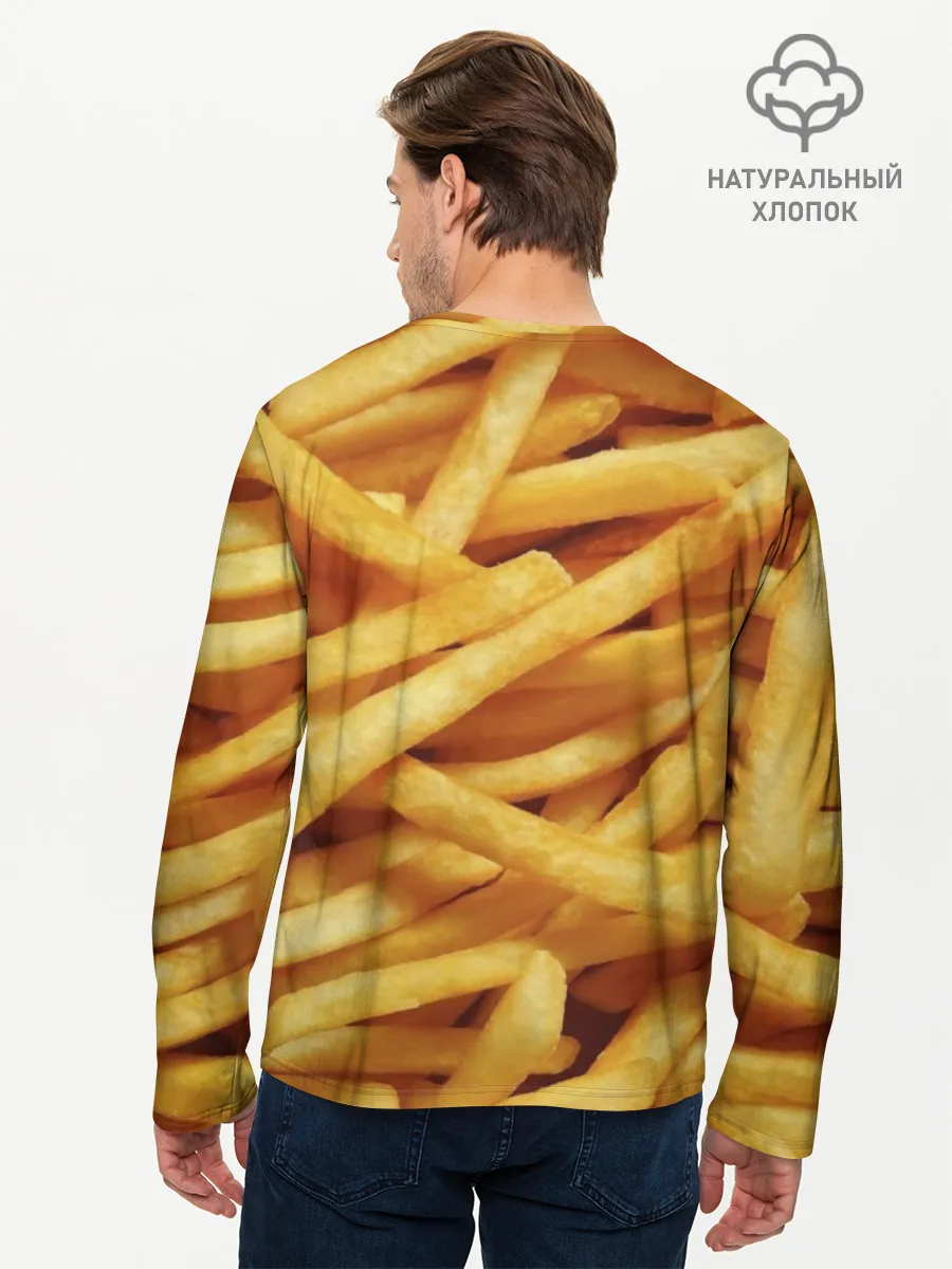 Мужской лонгслив базовый / Картошка фри