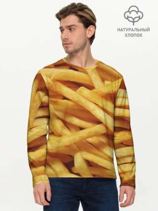 Мужской лонгслив базовый / Картошка фри