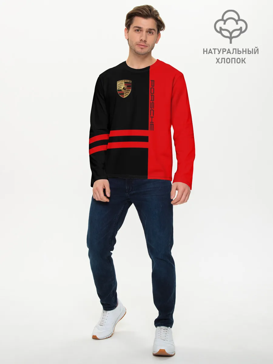 Мужской лонгслив базовый / Porsche