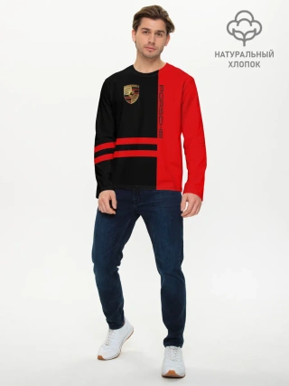 Мужской лонгслив базовый / Porsche