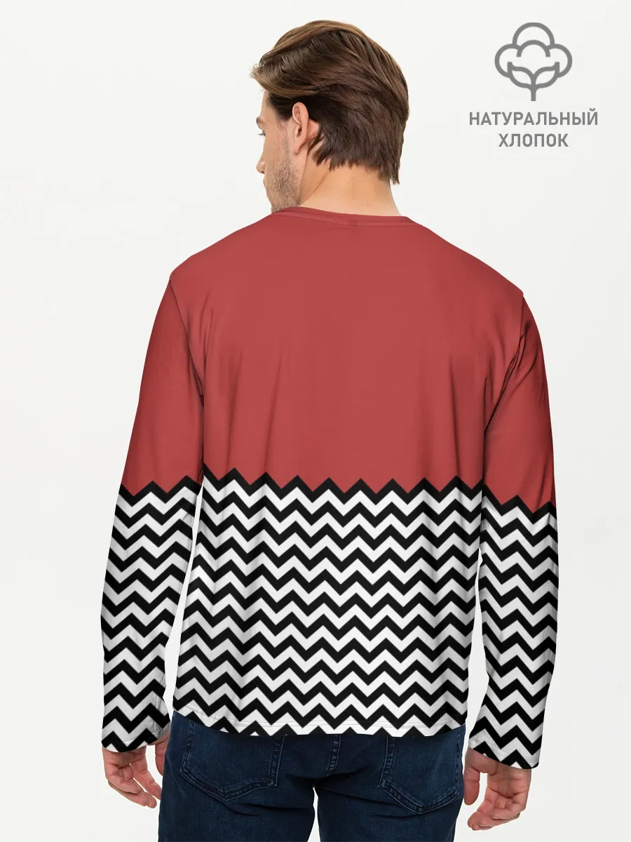 Мужской лонгслив базовый / Твин Пикс