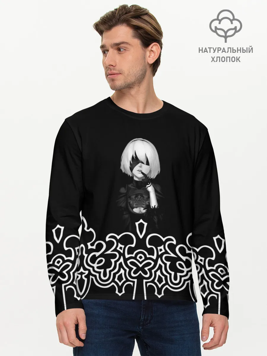 Мужской лонгслив базовый / NieR Automata