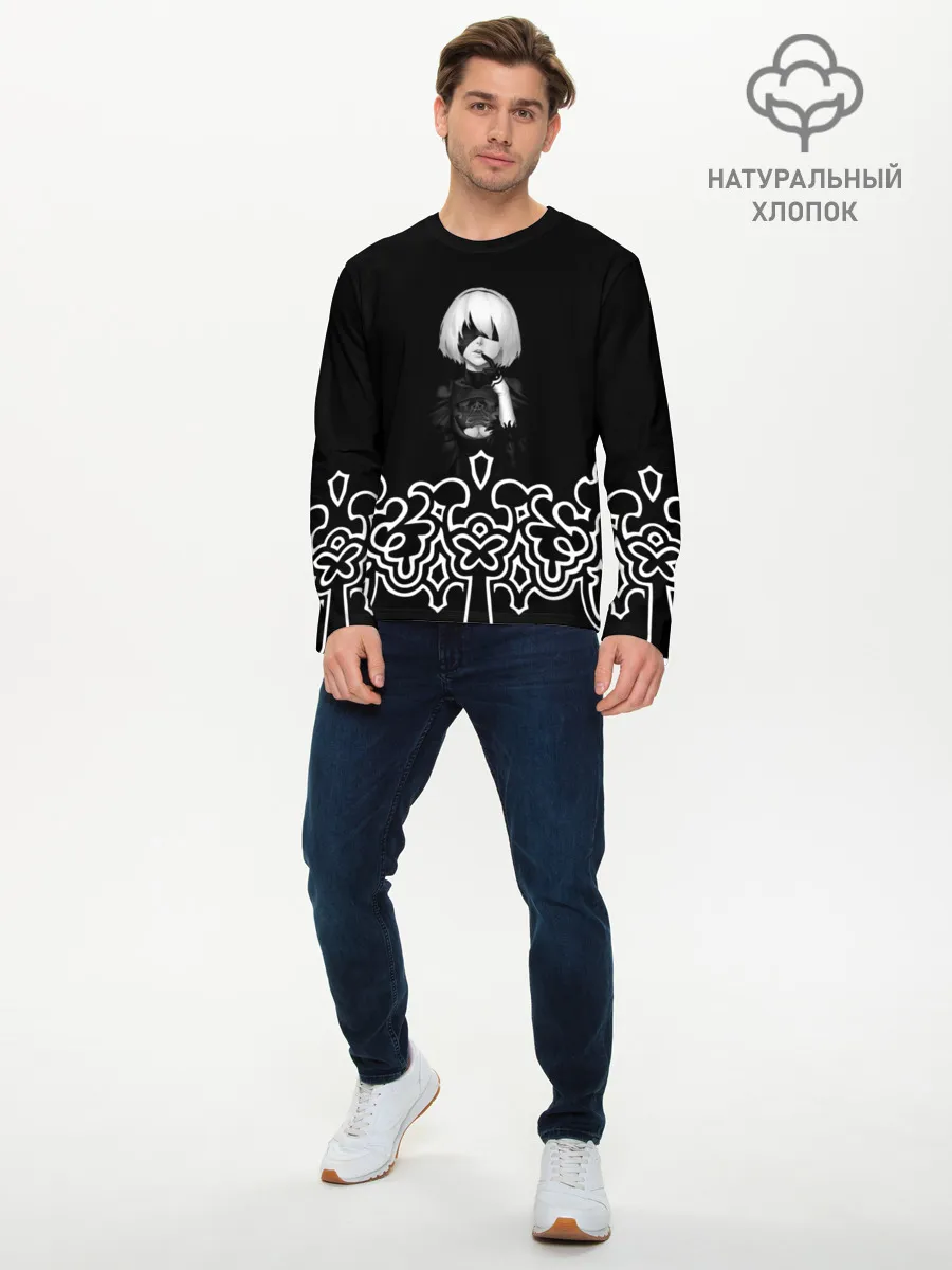 Мужской лонгслив базовый / NieR Automata