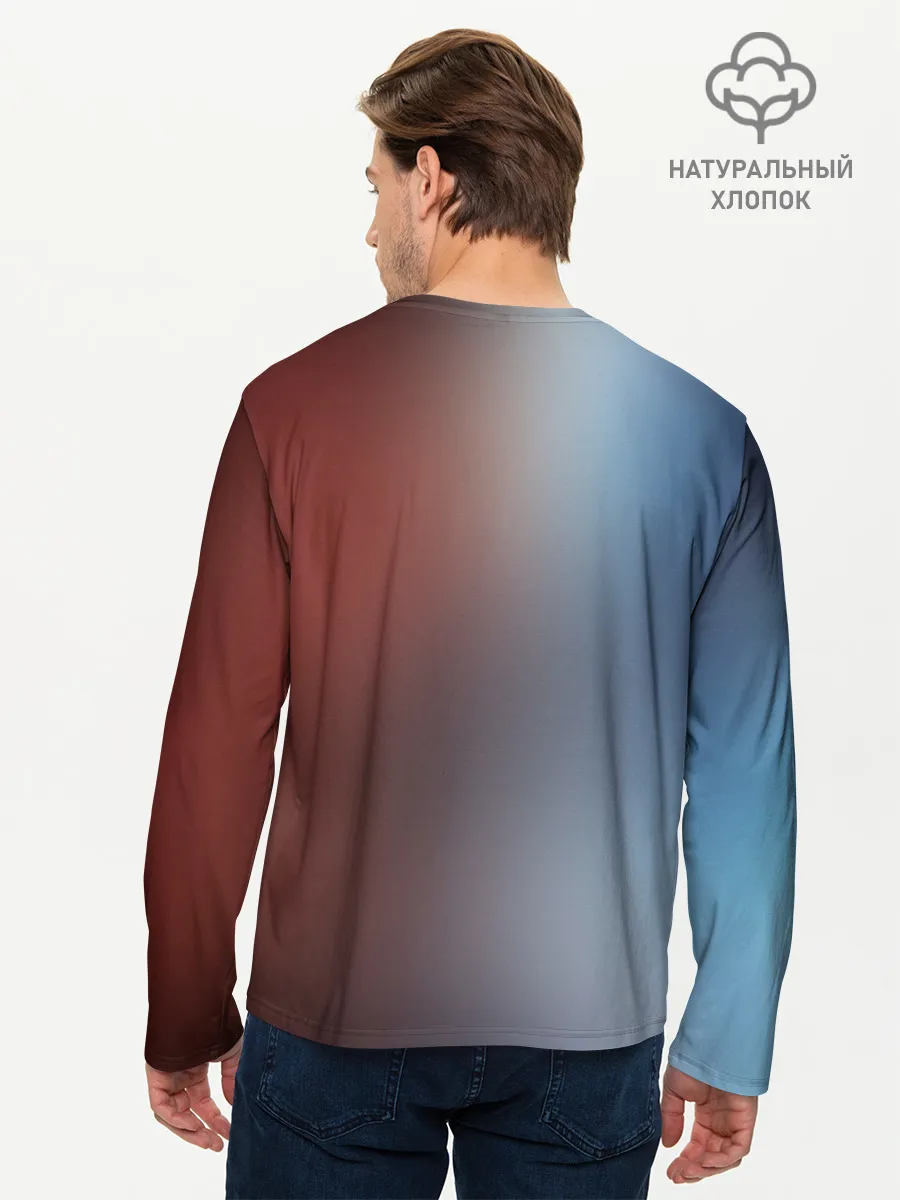 Мужской лонгслив базовый / Блич лед и пламень