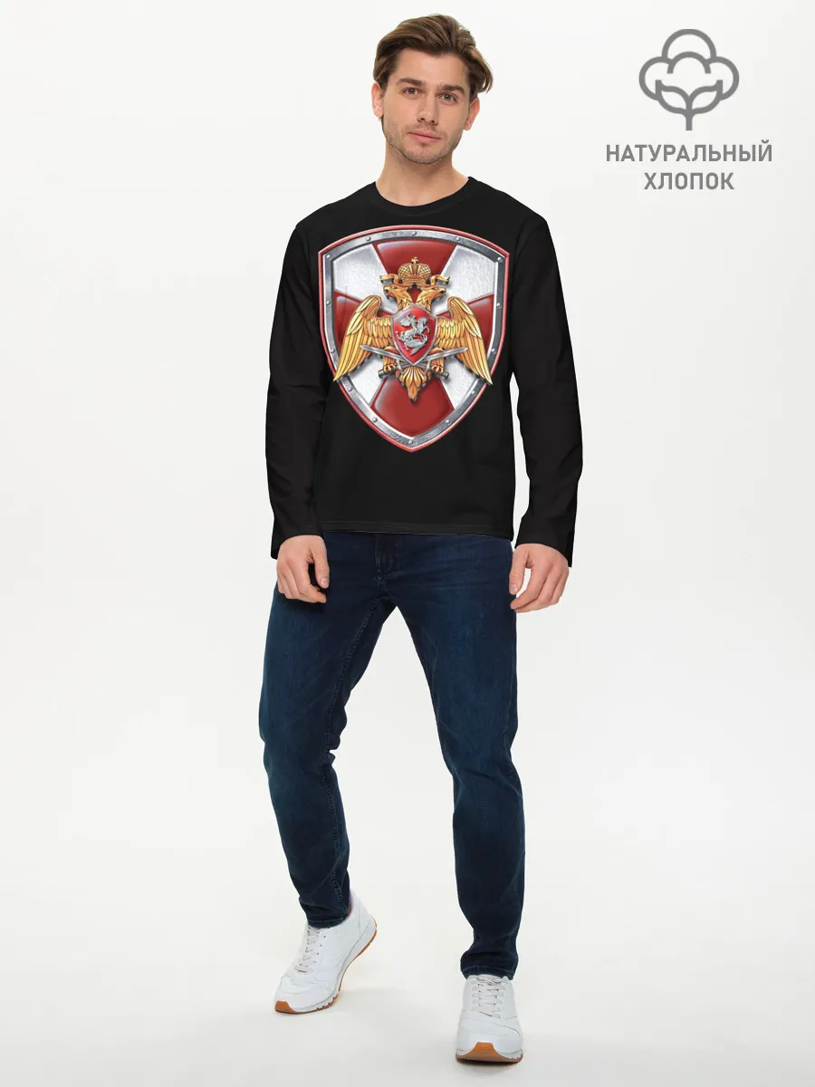 Мужской лонгслив базовый / Росгвардия