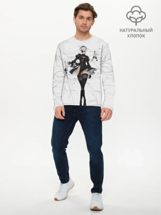 Мужской лонгслив базовый / NieR Automata 1