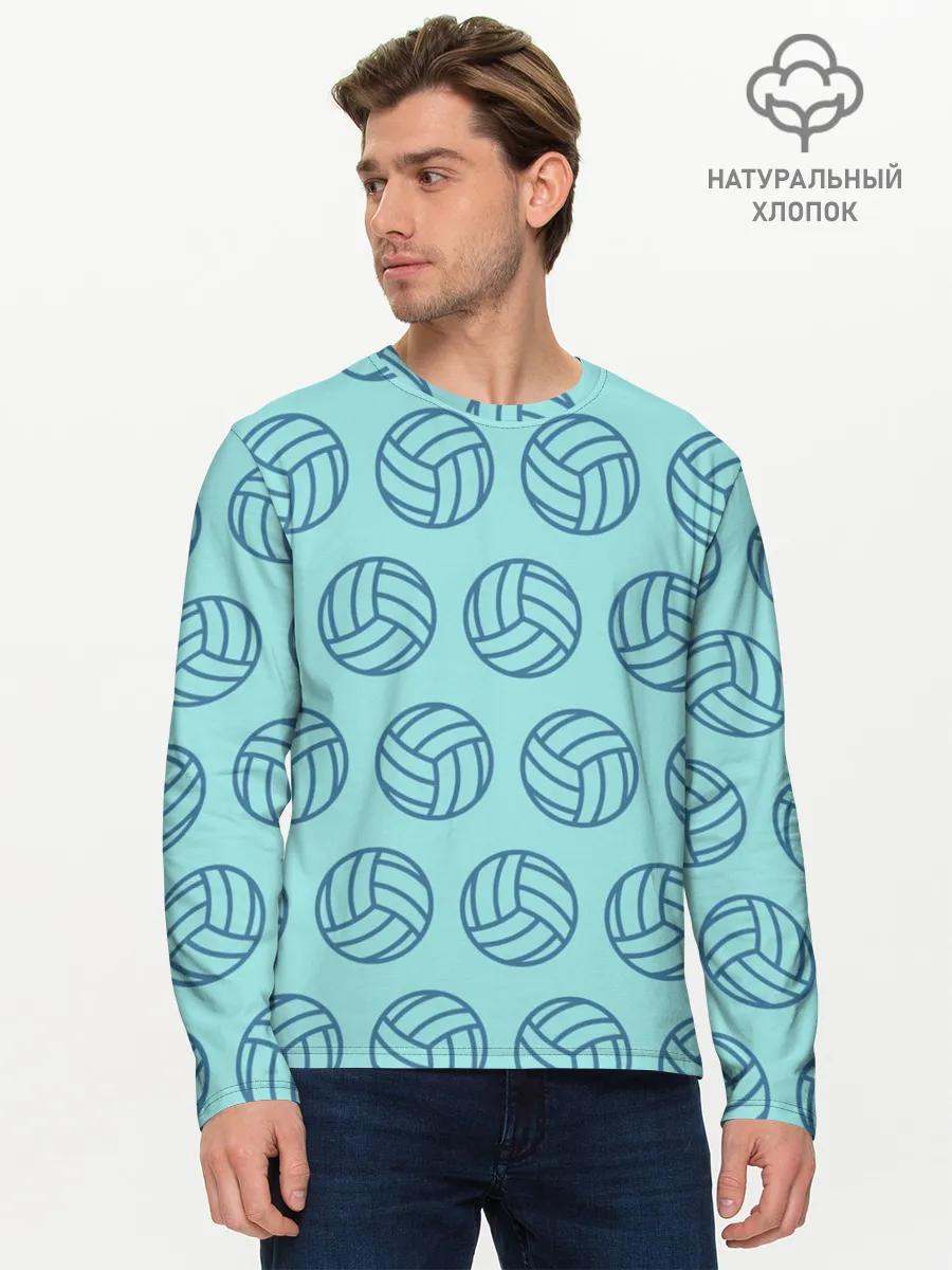 Мужской лонгслив базовый / Волейбол