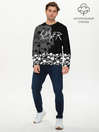 Мужской лонгслив базовый / Slayer Black