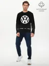 Мужской лонгслив базовый / Volkswagen sport auto abstract