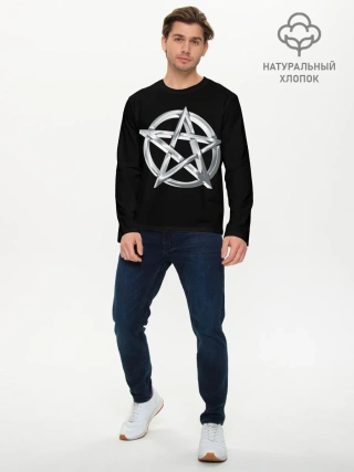 Мужской лонгслив базовый / Пентаграмма