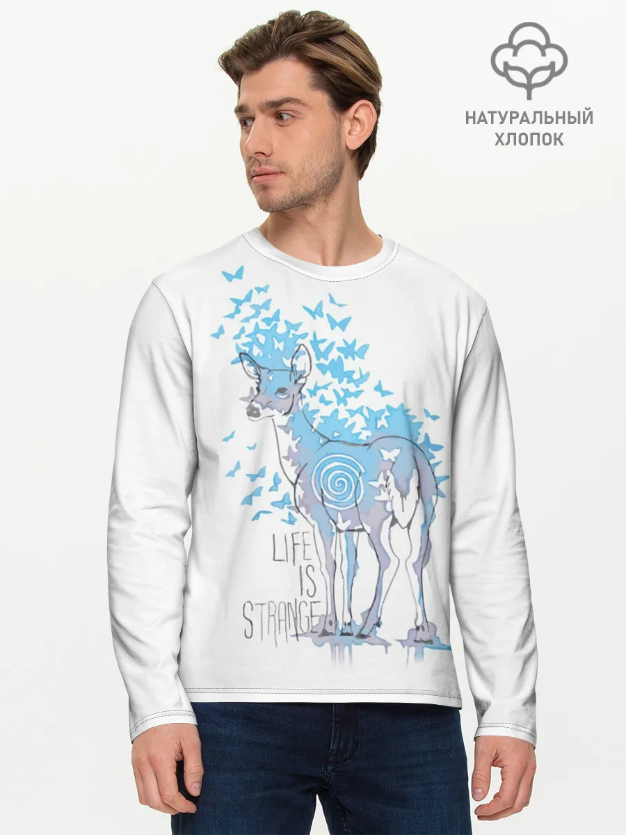Мужской лонгслив базовый / Life is Strange. Олень