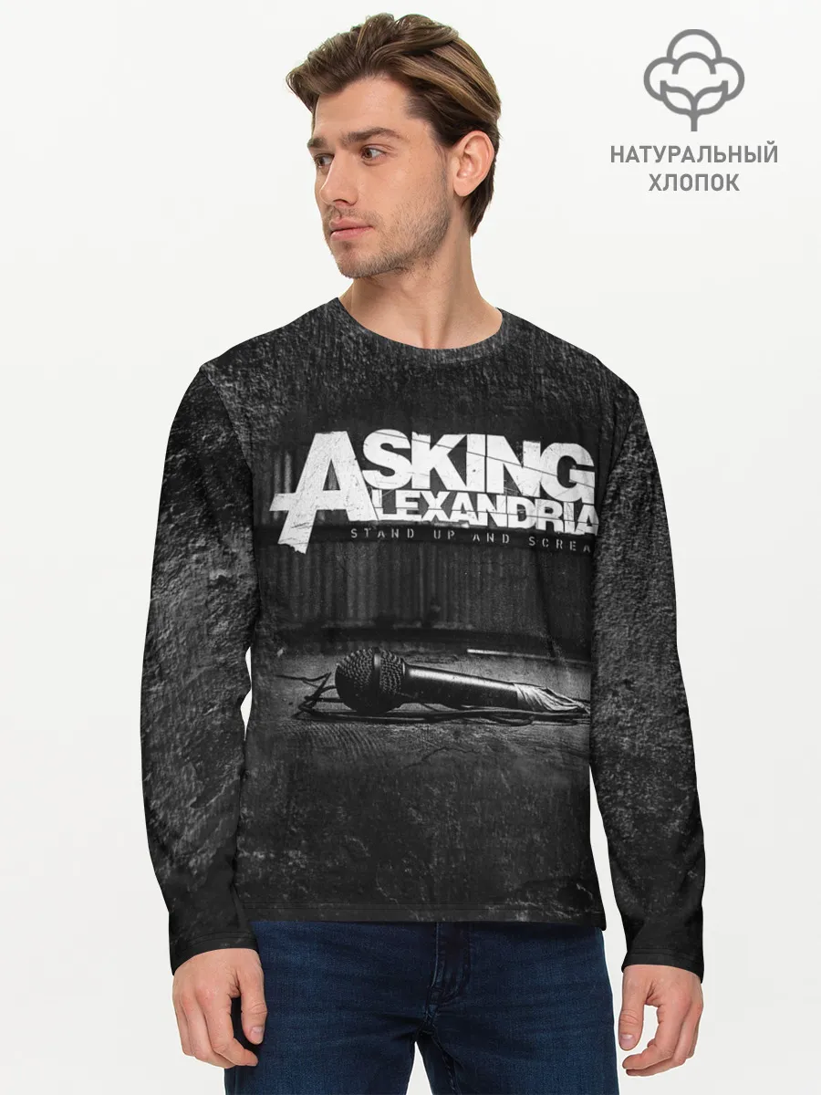Мужской лонгслив базовый / Asking Alexandria