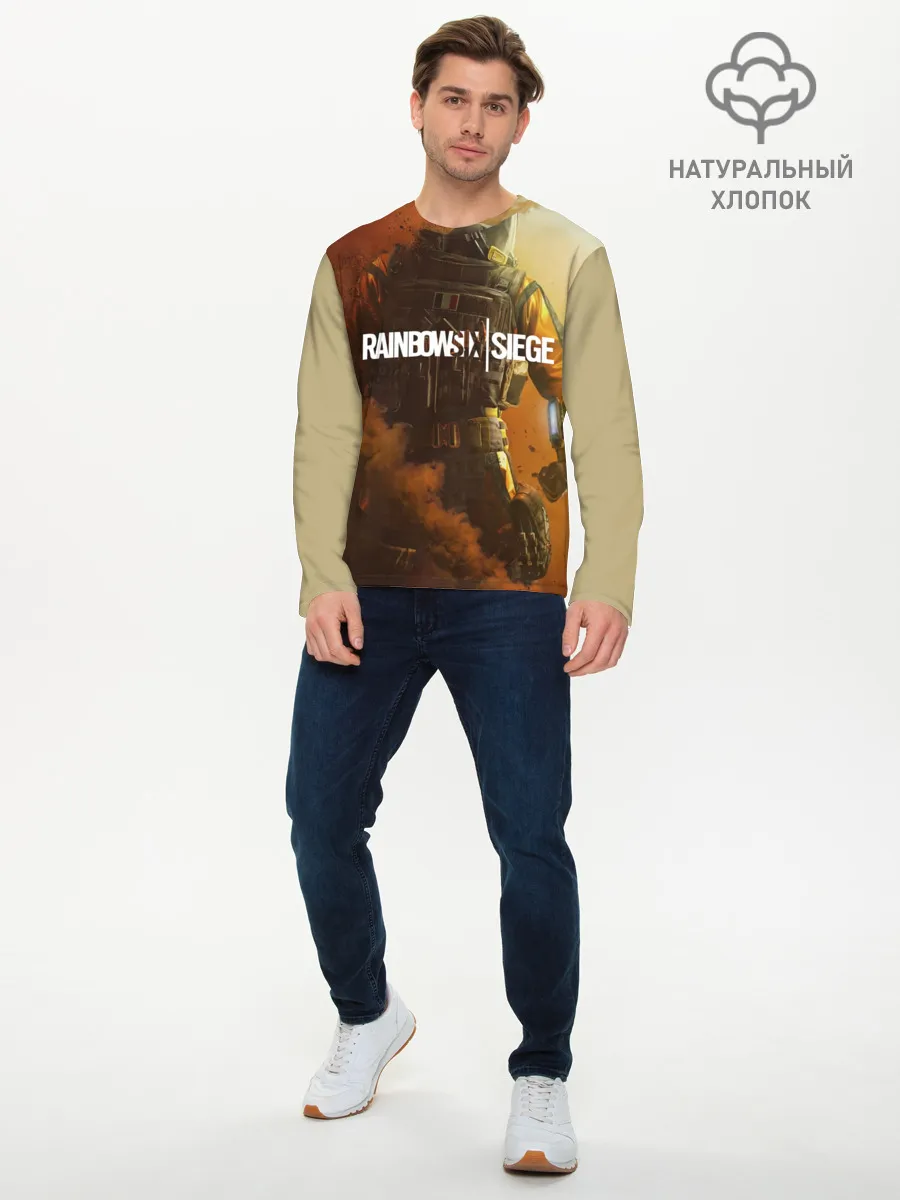 Мужской лонгслив базовый / RAINBOW SIX SIEGE OUTBREAK