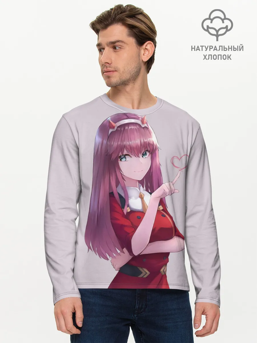 Мужской лонгслив базовый / Darling heart