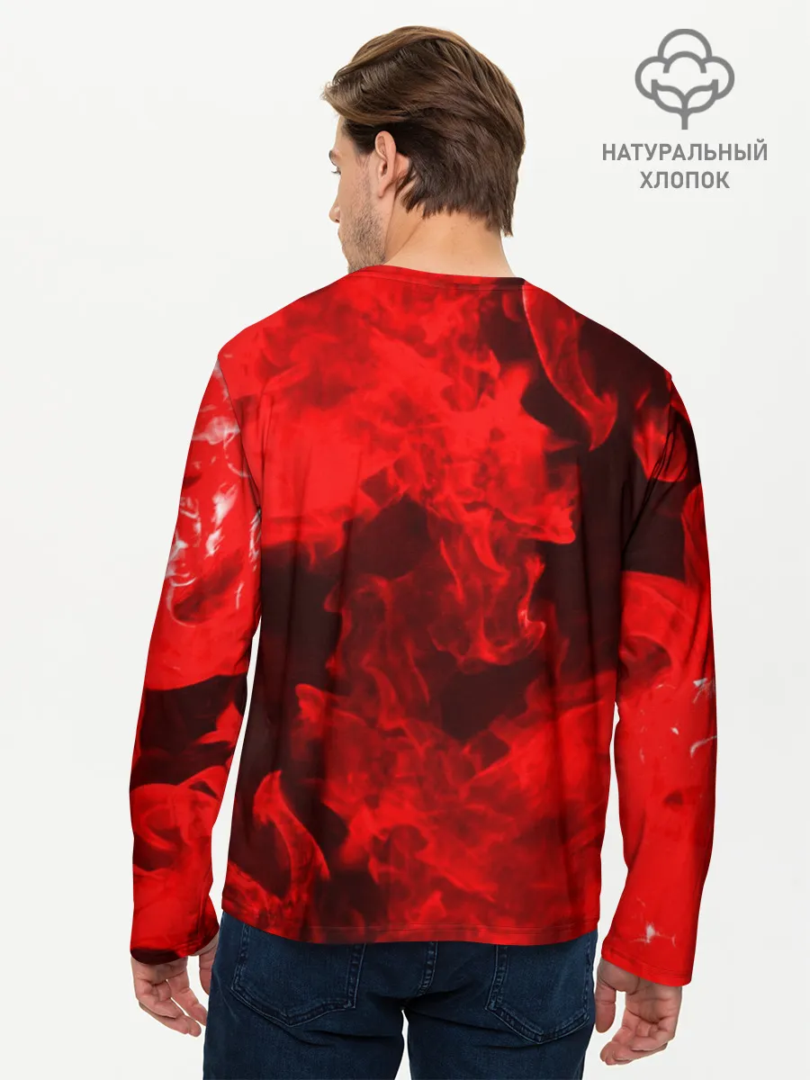 Мужской лонгслив базовый / Red Snake