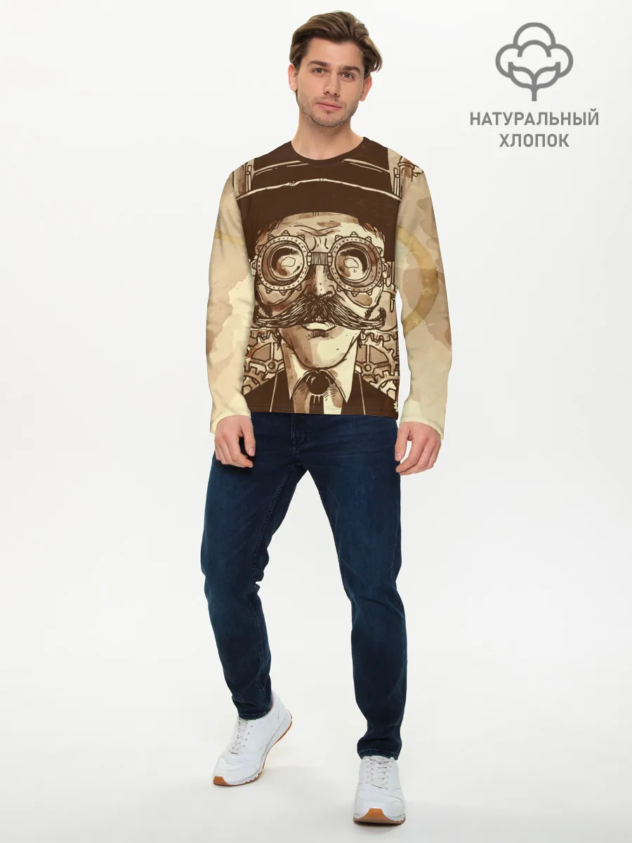 Мужской лонгслив базовый / Стимпанк