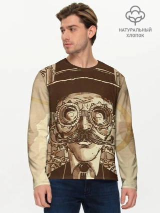 Мужской лонгслив базовый / Стимпанк
